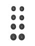 Almofadas de Silicone Originais para JBL Live Beam 3 - Preto
