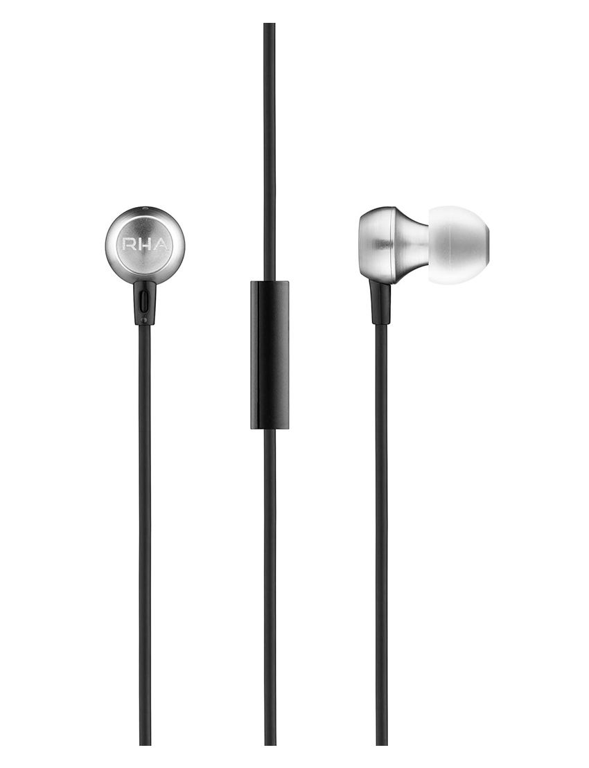 Auriculares RHA MA390u Preto/Cinzento (Outlet - D)