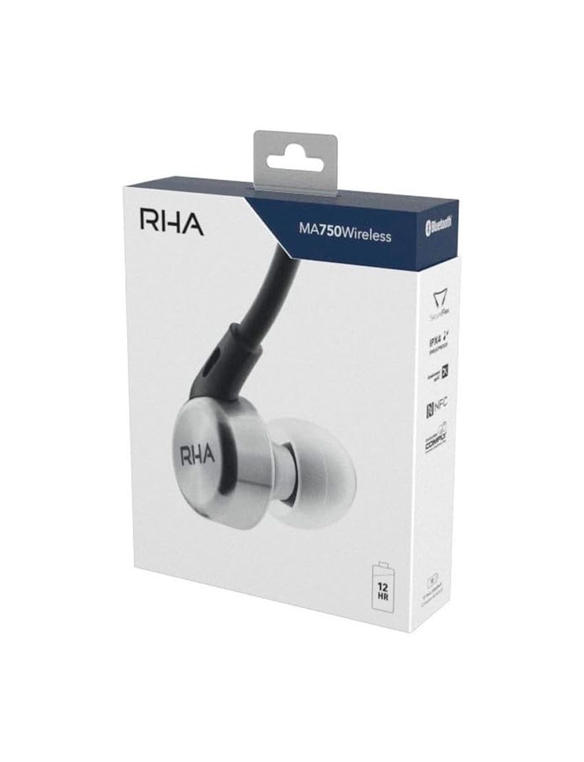 Auricular bluetooth RHA MA750 Preto/Cinzento (Outlet - D)