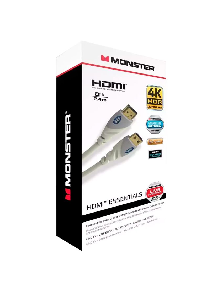 Cabo HDMI UHD 2.4mt Monster MCHMEHDR4K8 (Outlet - D)