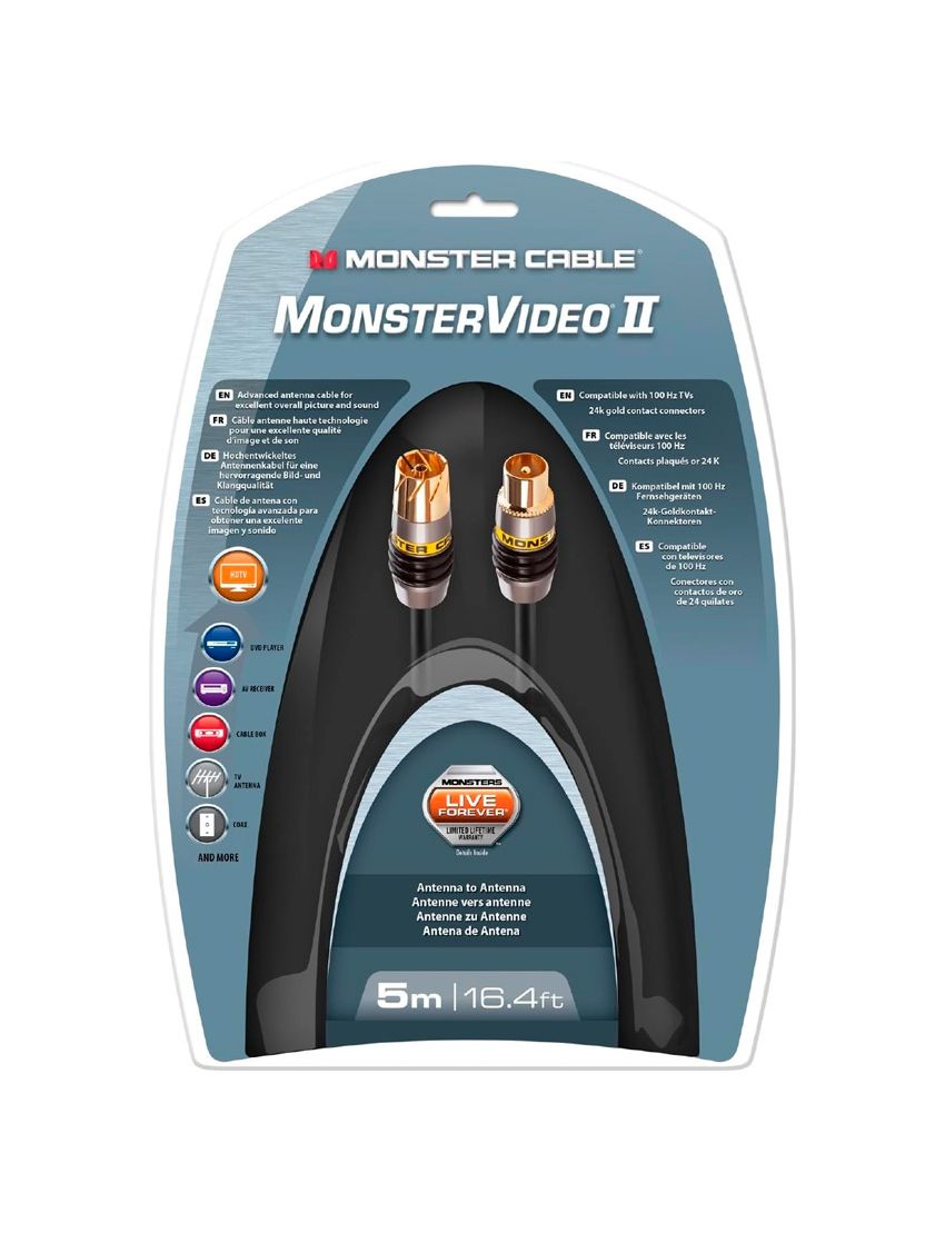 Cabo antena Monster MCMV2APCX 5m (Outlet - D)