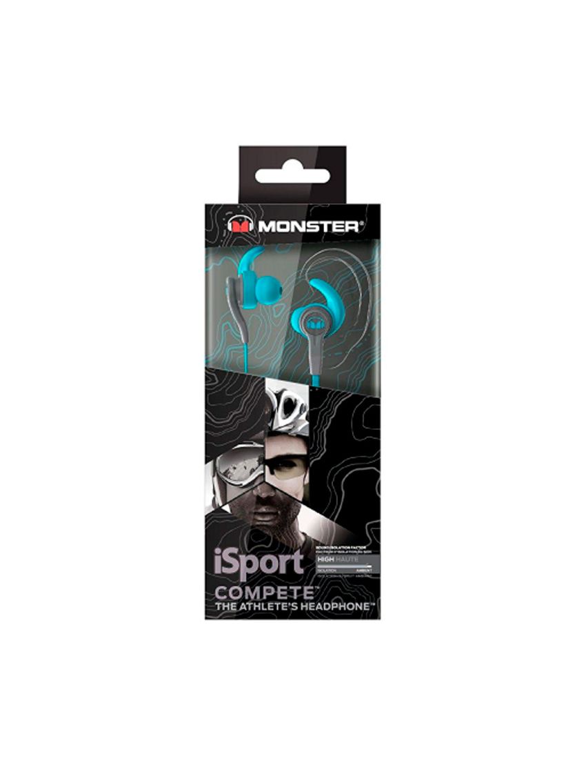 Auricular Monster iSport Compete Azul (Outlet - D)