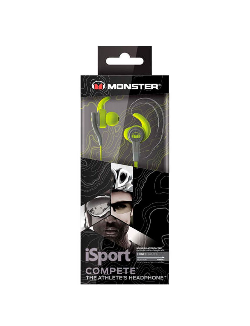 Auricular Monster iSport Compete Green (Outlet - D)