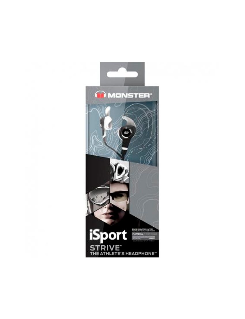 Auricular Monster iSport Strive V3 Preto (Outlet - D)