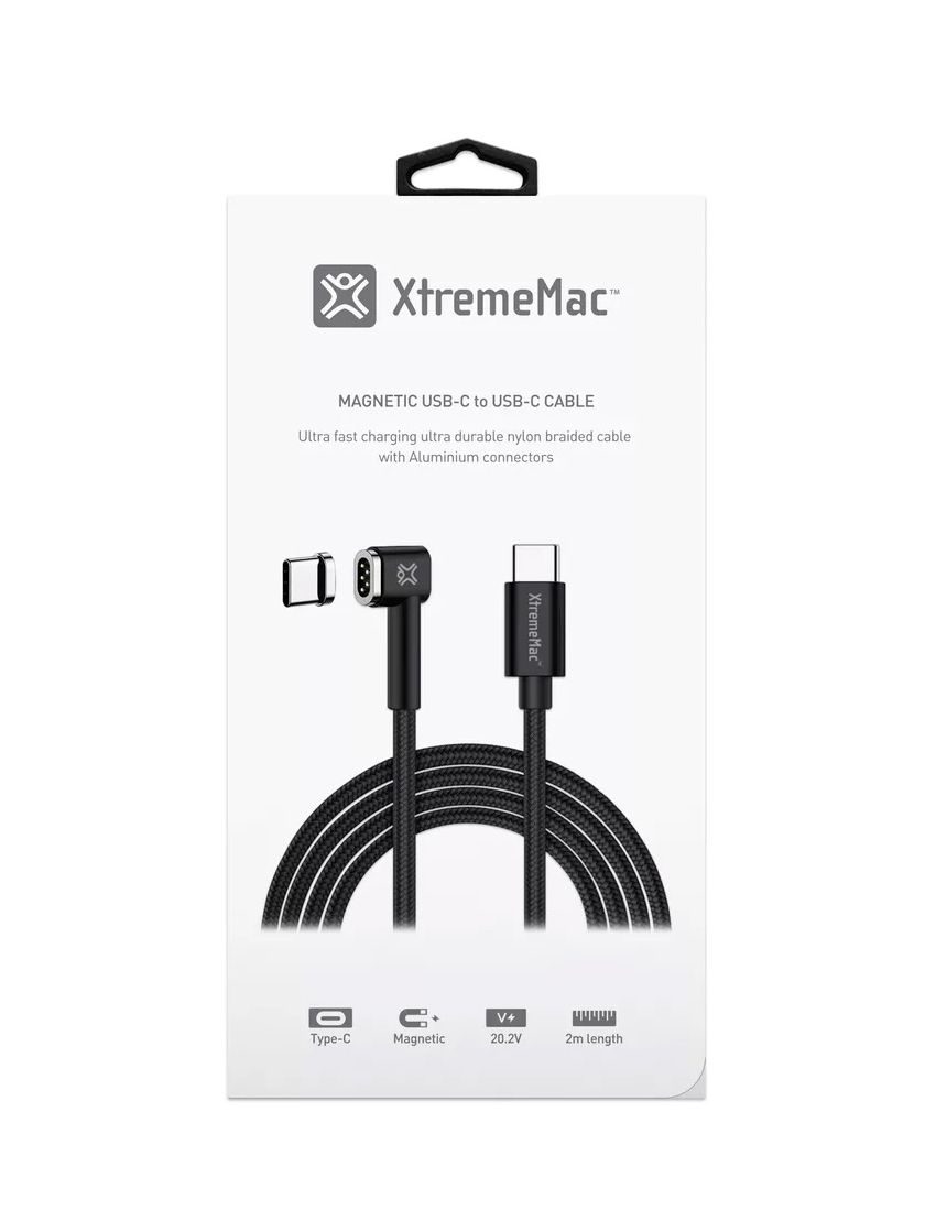 Cabo Magnético Xtrememac USB-C para USB-C 2m (Outlet - D)