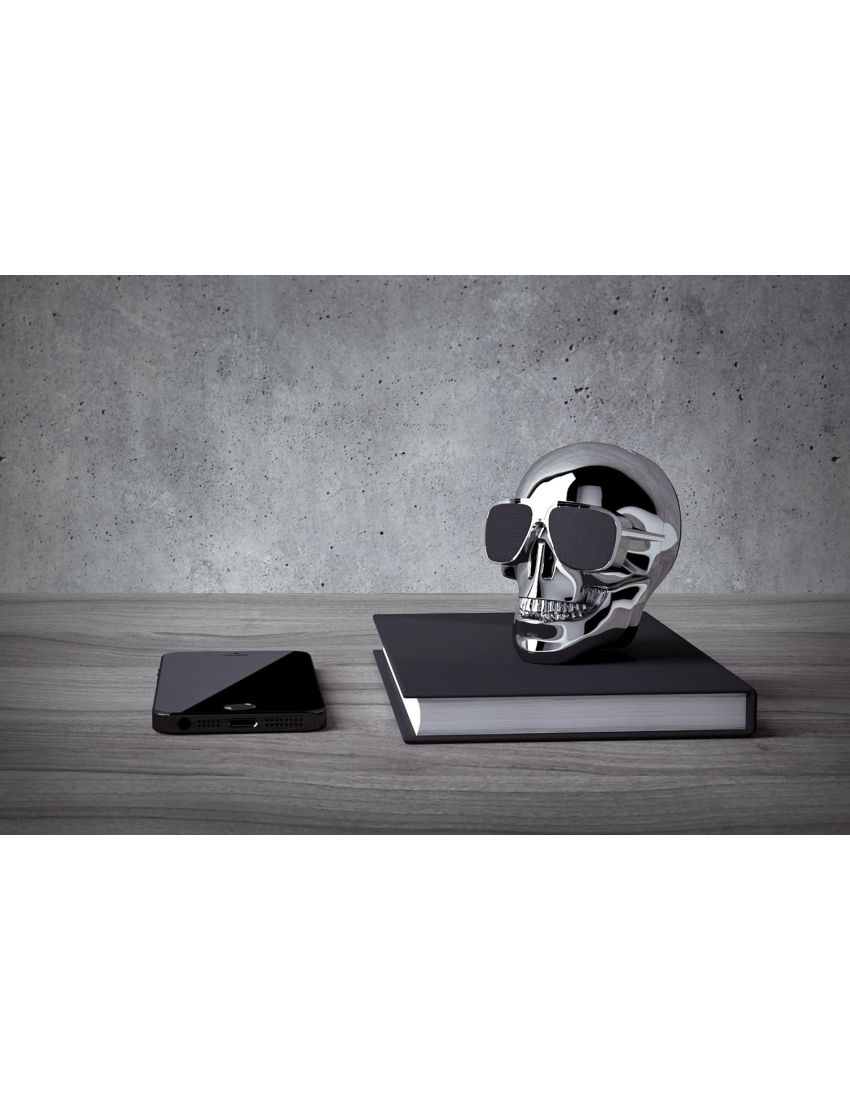 Coluna Jarre AeroSkull Nano - Prateado (Outlet - A)