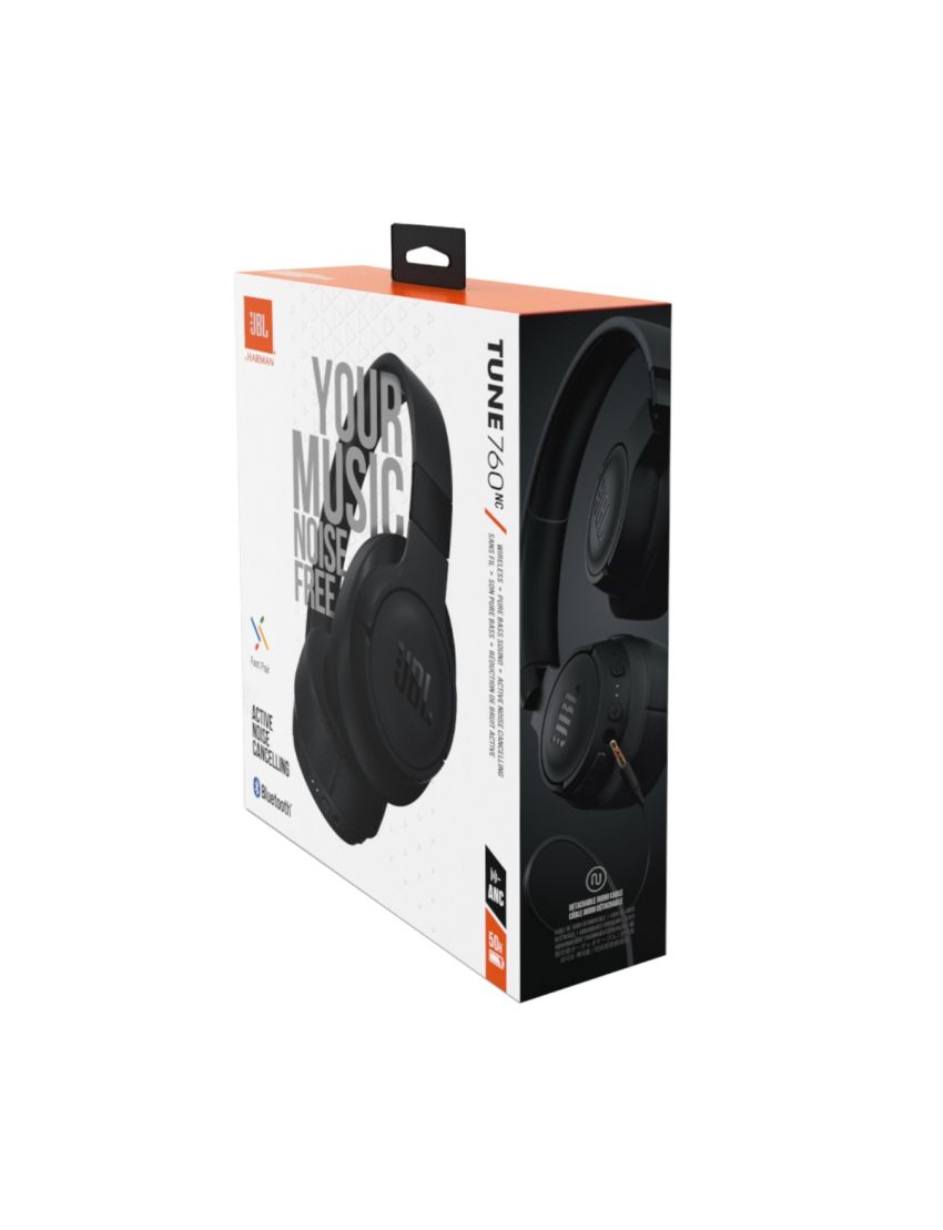 Auscultador Bluetooth JBL Tune 760 NC - Preto (Outlet - A)