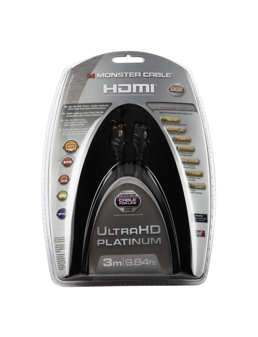 Cabo HDMI Monster Platinum Ultra High Speed 22.5Gbps 3m (Outlet - D)
