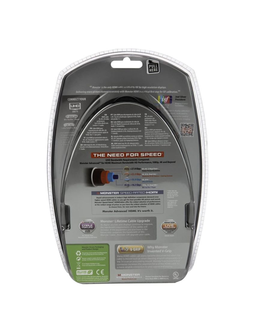 Cabo HDMI Monster Platinum Ultra High Speed 22.5Gbps 3m (Outlet - D)