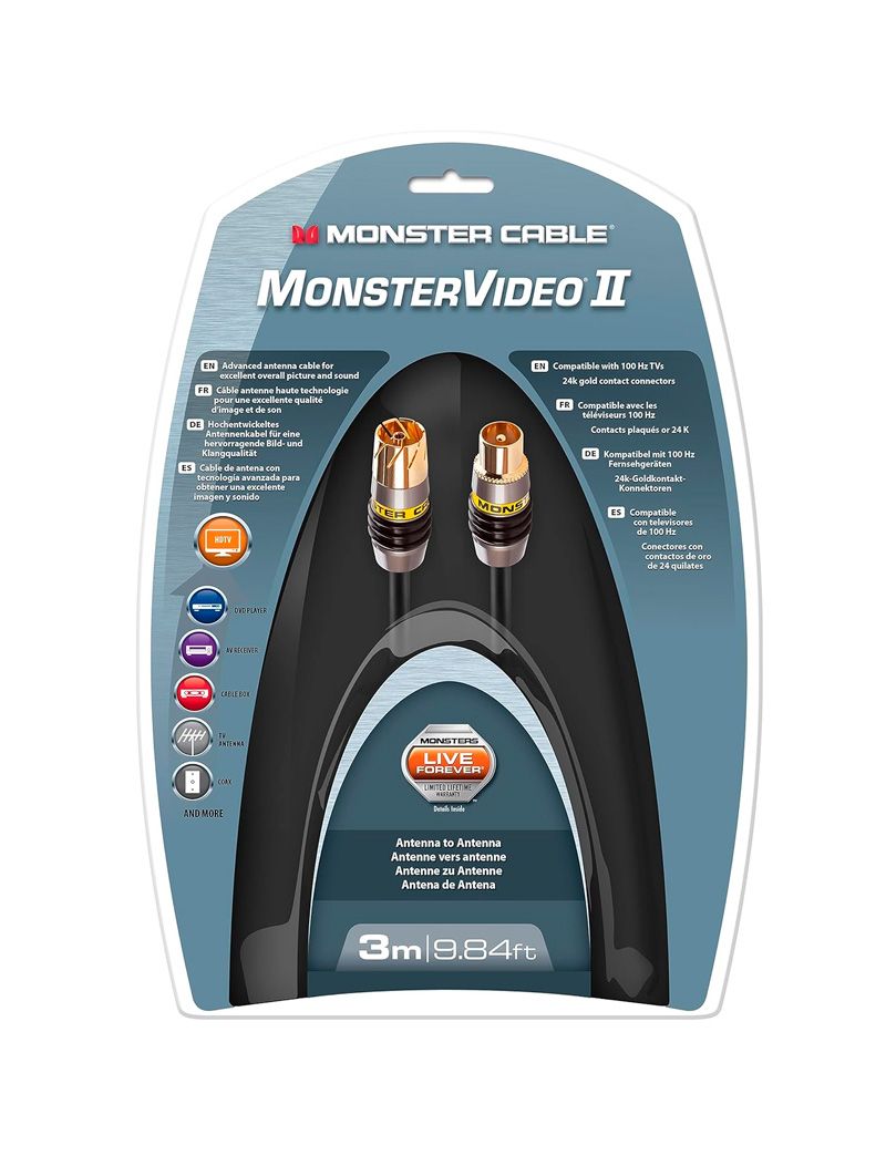 Cabo Antena Monster MCMV2APCX 3m (Outlet - D)