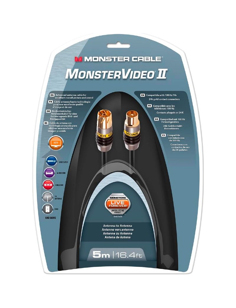 Cabo antena Monster MCMV2APCX 5m (Outlet - D)
